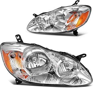DWVO Headlights Assembly for 2003-2008 Corolla