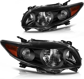 OCPTY Headlight Assembly Pair 2009-2010 Corolla