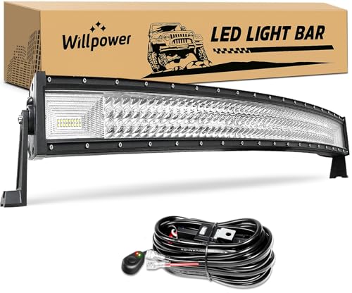 42-Inch 540W Curved LED Light Bar with Spot and Flood Beams