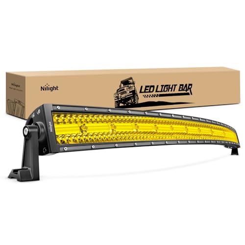 42 Inch Curved Yellow LED Light Bar with Triple Row