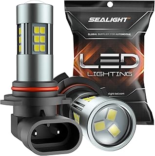 SEALIGHT 9006 Fog Lights, 6000K White Light, Pack of 2