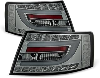 AKKON - For 05-08 Audi A6 A6 Quattro Smoke Light Tube Design LED Tail Lights FOR OE LED TAIL LIGHT MODEL