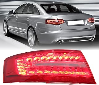 Left Outer LED Tail Light Assembly For AUDI A6 C6 Sedan 2009 2010 2011 Rear Brake Stop Lamp Driver Side