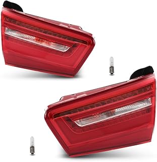 Pair LED Inner Tail Light Assembly for Audi A6 C7 2012-2015