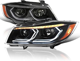 SPEC-D TUNING Black Dual Projector Headlights