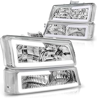 Auto Dynasty 4PCS LED DRL Headlight Lamps