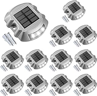 VOLISUN Solar Deck Lights 12 Pack - LED Waterproof