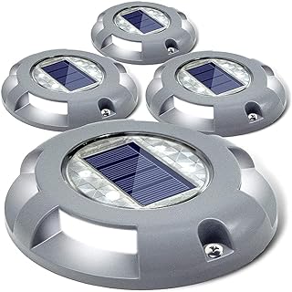 SIEDiNLAR Solar Deck Lights 4 Pack - Outdoor Waterproof