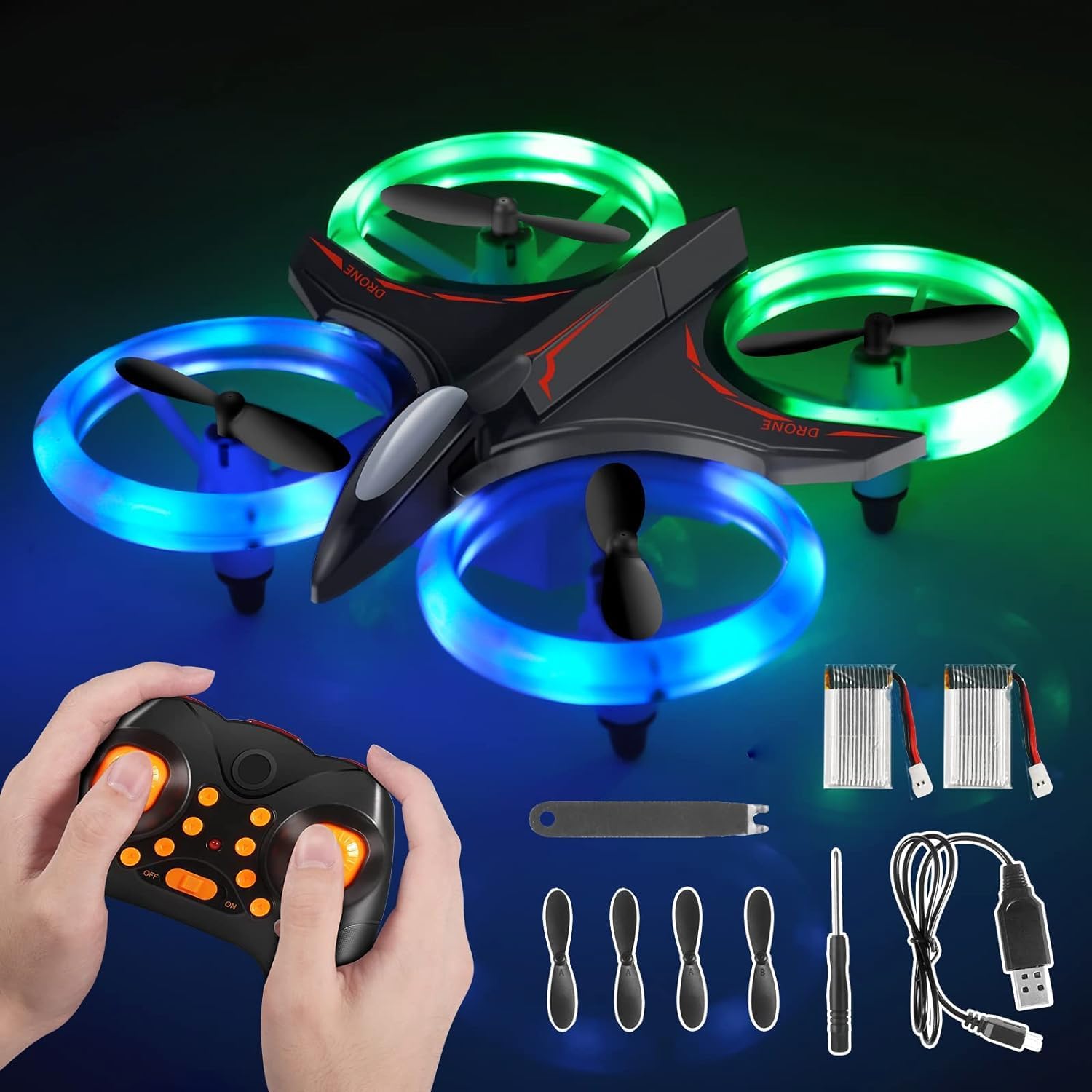 drone for kids led