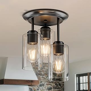 Kalium 3-Light Semi Flush Light