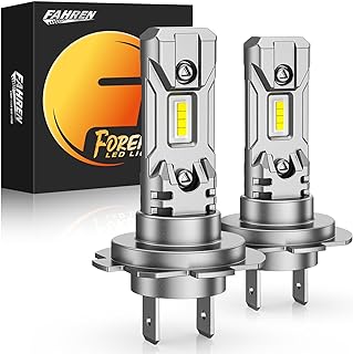 Fahren H7 Light Bulb 6500K, Pack of 2