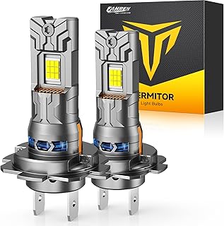 FAHREN H7/H7LL Light Bulbs 60000LM 6500K, Pack of 2