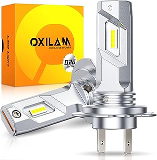 OXILAM H7 LED Light Bulbs 40000LM 6500K, Pack of 2