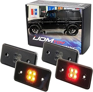 iJDMTOY Smoked LED Side Marker Light Kit for G-Class