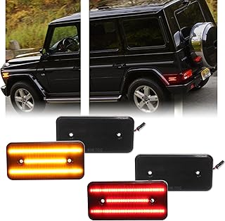 4 PCS Amber/Red LED Side Marker Lights for Mercedes W463