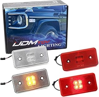 iJDMTOY Amber/Red LED Side Marker Light Kit for G-Class