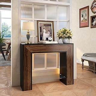 41 Inch Console Table with LED Light
