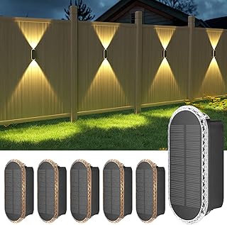 Ellasay Solar Wall Lights, 6 Pack