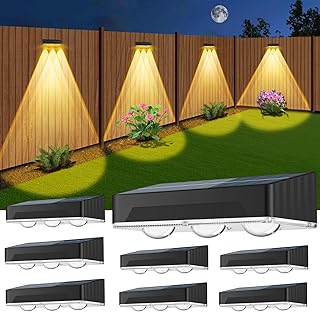 Solar Deck Lights, 8 Pack, 10 Colors