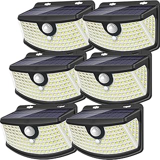 Aootek Solar Motion Sensor Lights, 6 Pack