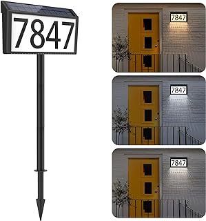 MAXvolador Solar Address Sign, Waterproof