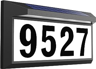 Solar Lighted Address Plaque, Outdoor Waterproof