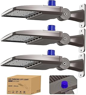 200W LED Parking Lot Light 28000LM 5000K Adjustable Mount