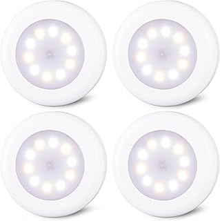 STAR-SPANGLED 4 Pack Dimmable Push Tap Lights - 3 Modes