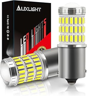 AUXLIGHT 1156 BA15S LED Bulbs White, Pack of 2