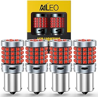 AILEO 1156 LED Bulb Red, Pack of 4