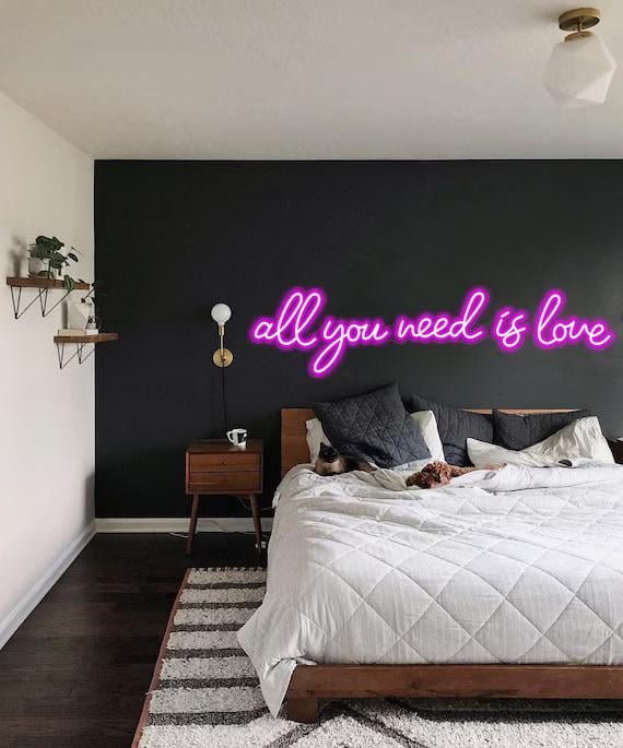 LED signs for bedroom
