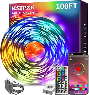 100ft RGB LED Strip Lights with Smart App Control
