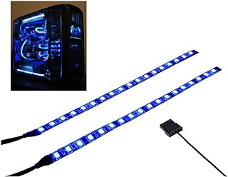 Blue Magnetic LED Strip for Computer Lighting