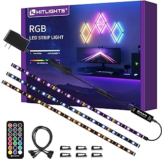 Hitlights RGB LED Strip Lights Kit Dimmable