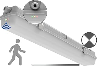 2FT Motion Sensor LED Vapor Tight Emergency Light, IP65, Waterproof