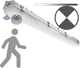 4FT Motion Sensor LED Vapor Tight Emergency Light, 20W/40W, Waterproof