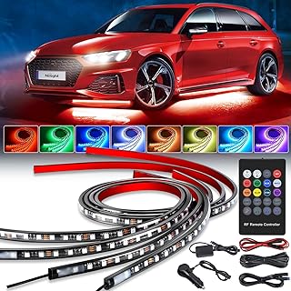 Nilight Car Underglow Lights 252 LEDs RGB Multi-Color Remote Control