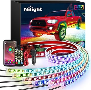 Nilight Car Underglow Lights 300 LEDs RGB Multi-Color Remote Control