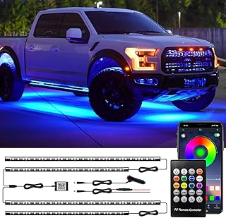 Car Underglow Kit LED Lights App/Remote Control 16 Million Colors