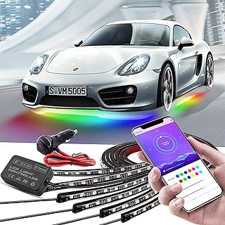 Car Underglow Lights Dream Color Strip Lights APP Controlled
