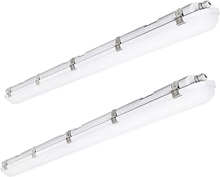 4FT LED Vapor Tight Light, 60W-50W-40W Selectable, 4-Pack
