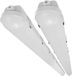 HYPERLITE 8FT LED Vapor Tight Light, 15600LM, IP66, 2-Pack