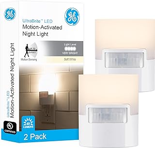 GE LED Motion Sensor Night Light, 2 Pack