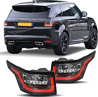 WFLNHB Driver and Passenger Side Tail Lights Assembly Replacement for Range Rover Sport 2014-2018 Rear Tail Light Lamp LR043974 LR043976