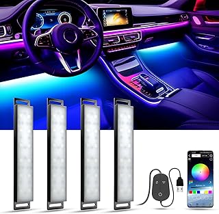 YiLaie Car LED Interior Lights with App Control
