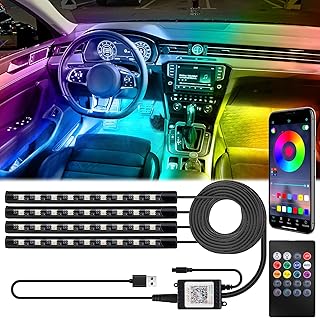 Car Interior LED Strip Lights with USB Adapter