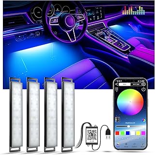 Yilaie RGB Car Lights with USB Under Dash Kit