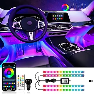 RGB Car Strip Lights with Music Sync
