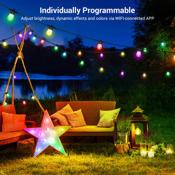smart led color string lights
