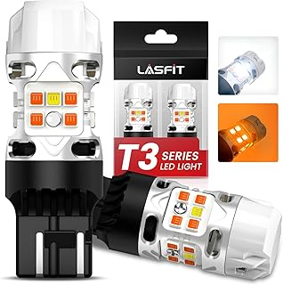 LASFIT T3 7443 Switchback LED - White/Amber, 2-Pack